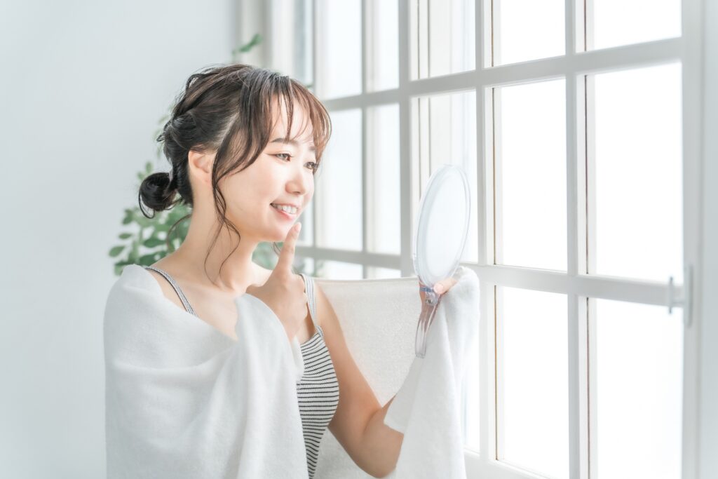 きれいな歯の女性